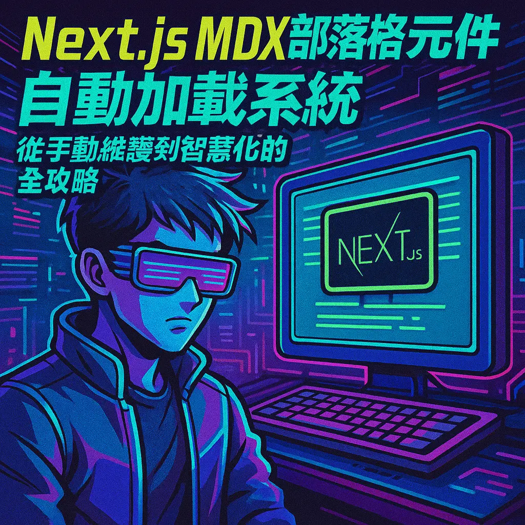 Next.js MDX部落格元件自動加載系統:從手動維護到智慧化的全攻略